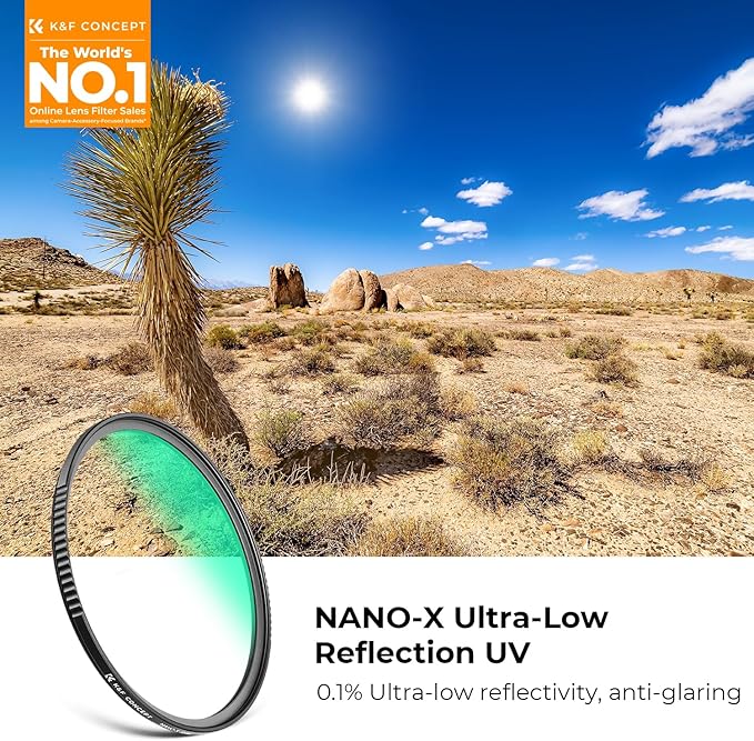 K&F CONCEPT 40.5mm Ultra-Low Reflectivity MCUV Lens Protection Filter 28 - Image 2