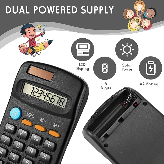 Flutesan 24 Pieces Small Pocket Calculator Bulk, Mini Basic Scientific - Image 4