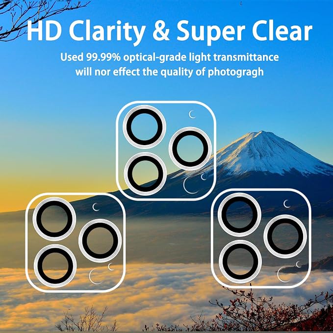 Dengduoduo 3 Pack Tempered Glass Camera Lens Protector - Image 3