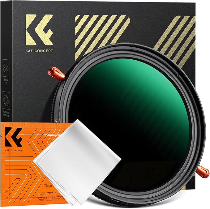 K&F CONCEPT 62mm Variable Fader ND2-ND32 ND Filter and CPL Circular Polarizing by KFCONCEPT