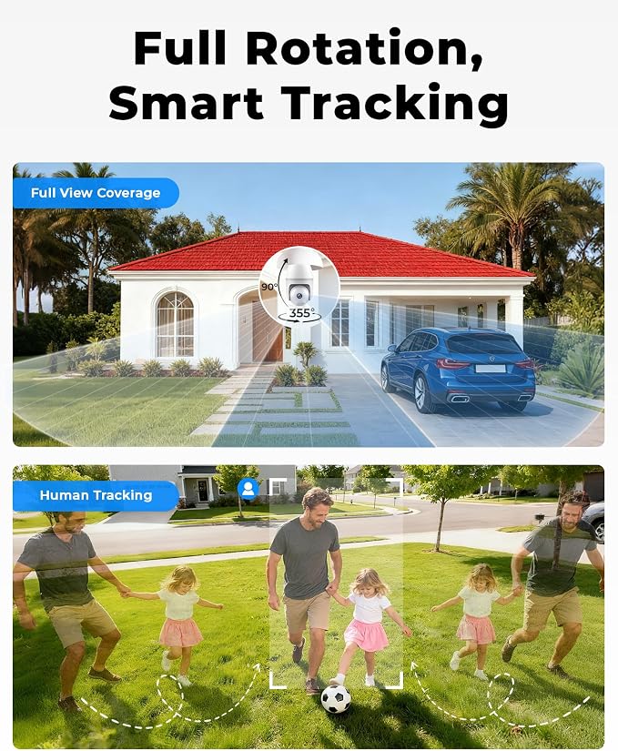 Light Bulb Security Cameras Wireless Outdoor, 5G&2.4GHz 4MP Security Camera - Image 7