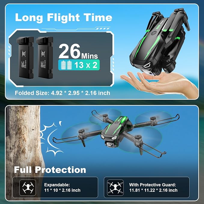 Drone with Camera, 1080P HD FPV Foldable Drone - Image 6