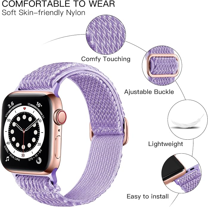 Lerobo Stretchy Nylon Solo Loop Band, Compatible - Image 3