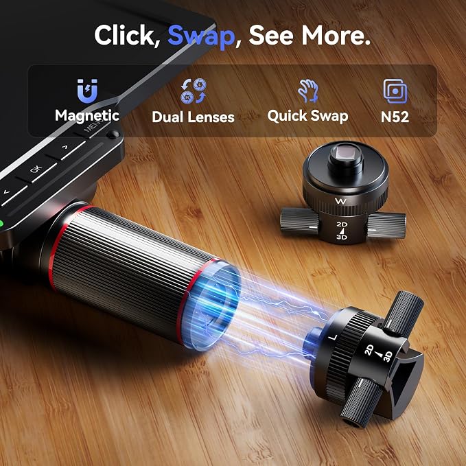 TOMLOV 3D Digital Soldering Microscope: Magnetic Dual Lens Micro Scope TM3K-3D - Image 6
