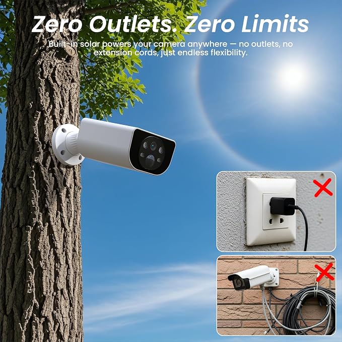 Cinnado Security Cameras Wireless Outdoor-2.4 GHz Wi-Fi Cameras - Image 3