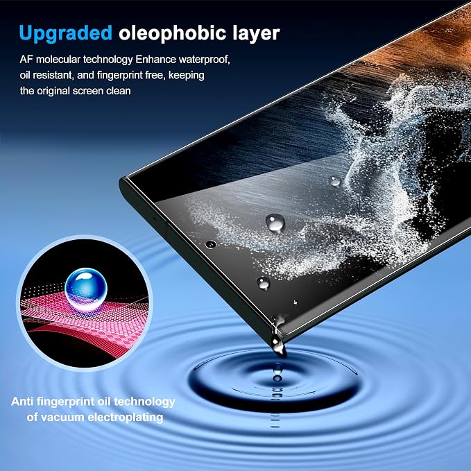 Galaxy S22 Ultra Privacy Screen Protector, 9H Tempered Glass, Ultrasonic - Image 5