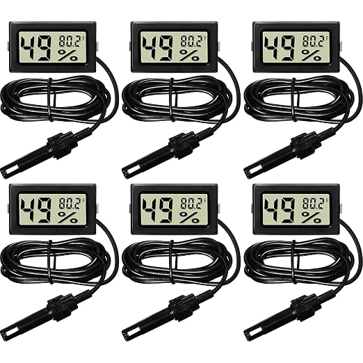 Weewooday Mini Digital Temperature Humidity Meters Gauge by Weewooday