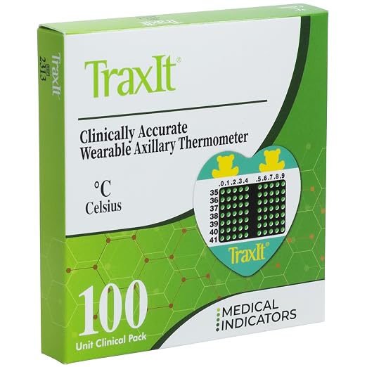 Underarm Thermometer Sticker for Kids, Babies 6+ Months — Wearable for Up to 48 by TRAXIT