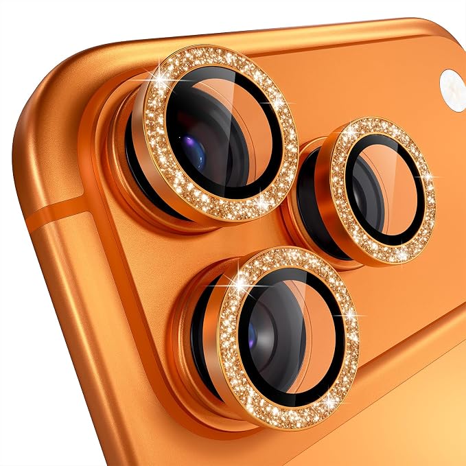 Misea Compatible for iPhone 17 Pro/iPhone 17 Pro Max Camera Lens Protector Bling - Image 8