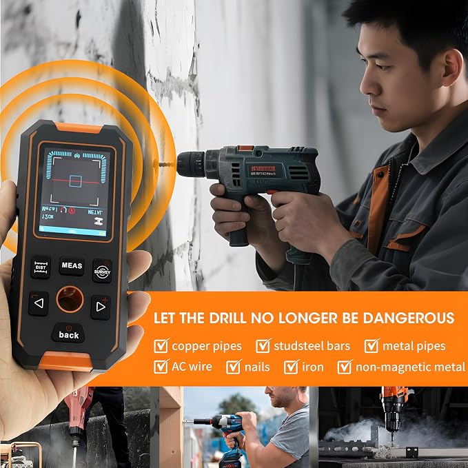 Stud Finder Wall Scanner, 5-in-1 Wall Detector - Image 7