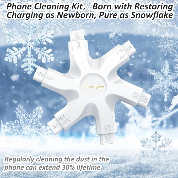 Tassmpitor for iPhone Cleaning Kit Port Cleaner, Repair and Restore Tool for - Image 6