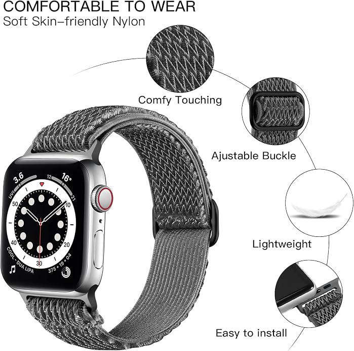 Lerobo Stretchy Nylon Solo Loop Band, Compatible - Image 2