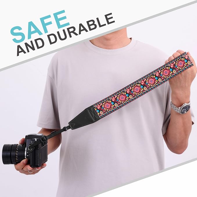 Padwa Lifestyle Pink Flower Camera Strap - Image 7