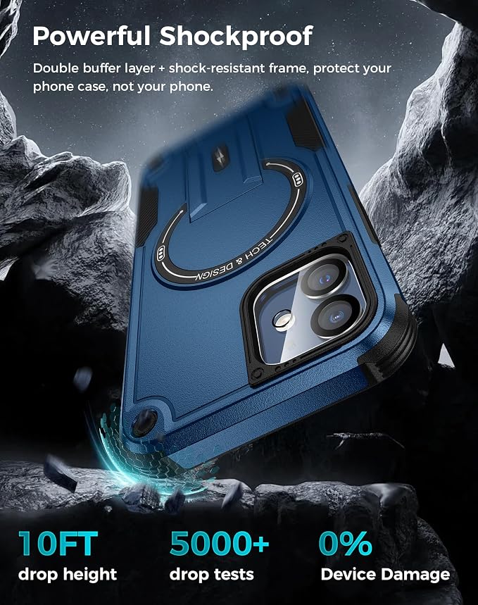 Goton for iPhone 12 Case with Privacy Tempered Glass Screen Protector & Camera - Image 4