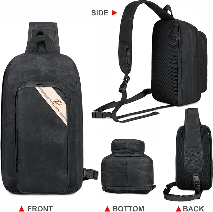Padwa Lifestyle Black Crossbody Camera Bag - Image 4