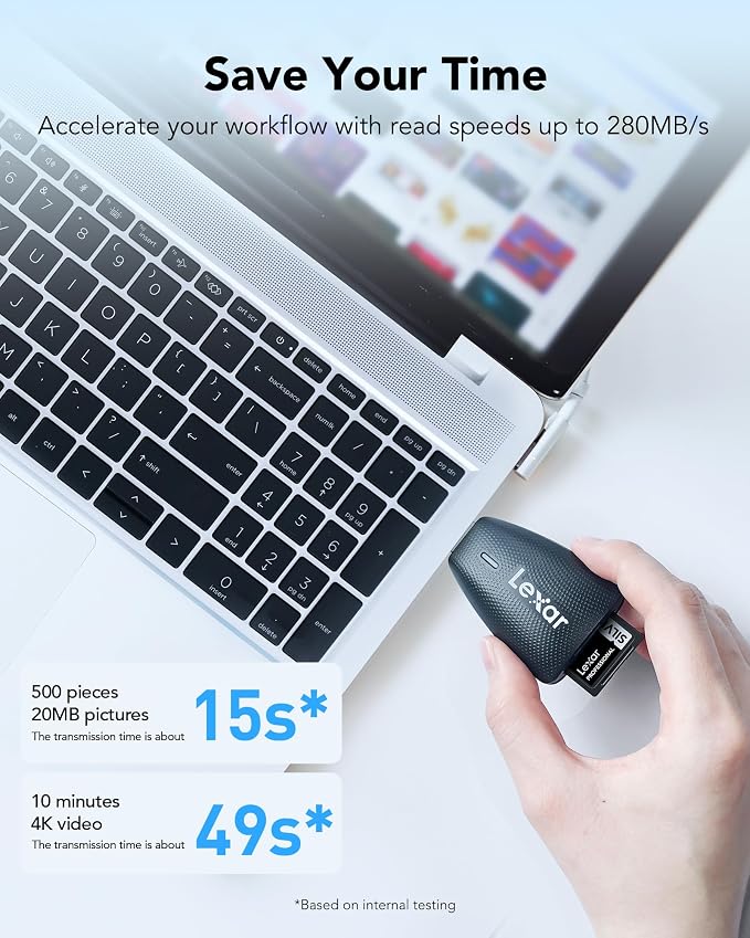 Lexar 128GB Professional Silver PRO SD Card, Full HD, - Image 3