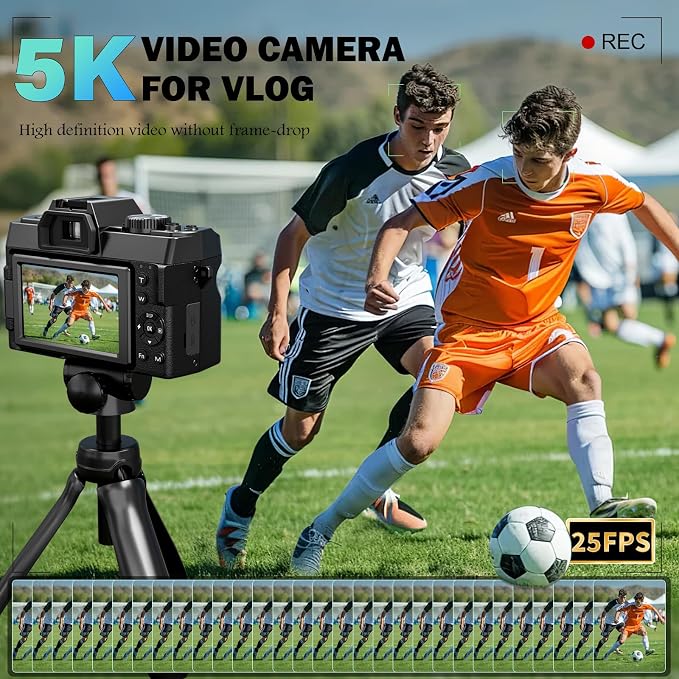 True 5K Digital Camera for Photography, Autofocus & Anti-Shake, 16X Zoom - Image 3
