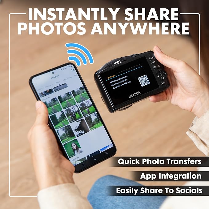 Minolta 64MP Digital Camera – 4K Ultra HD Video at 60FPS, 16x Digital Zoom - Image 6