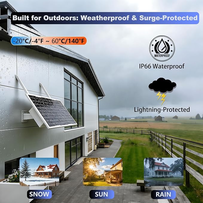 Outdoor WiFi Extender Solar Powered, WiFi Booster and Signal Amplifier | 12W - Image 4