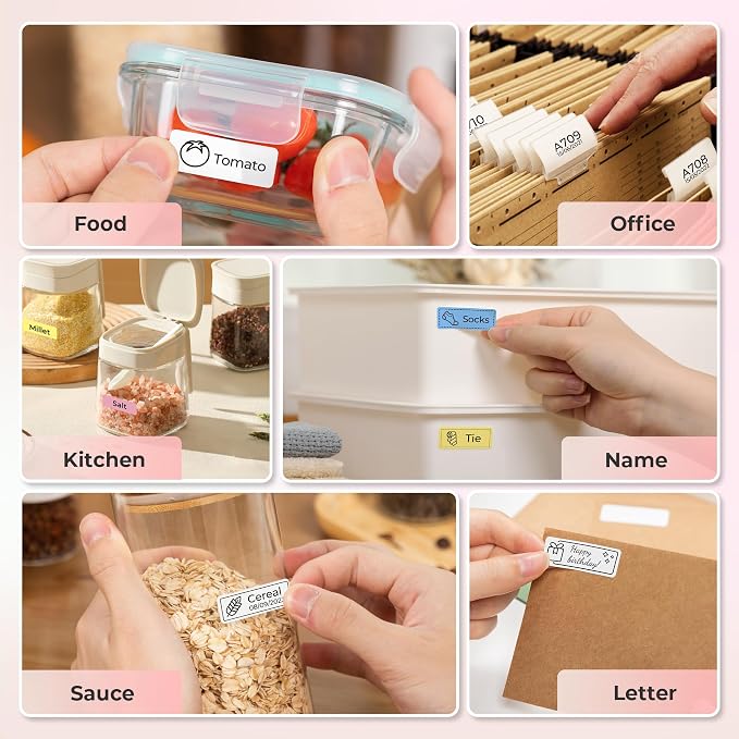 Nelko Label Maker Machine with Tape, P21 Bluetooth Label Printer, Wireless Mini - Image 7