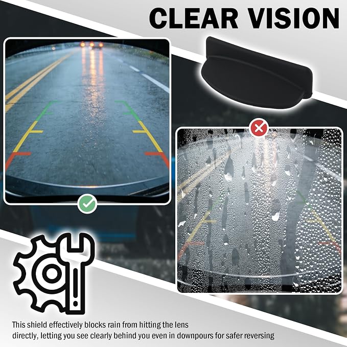 Backup Camera Rain Shield, Upgraded Backup Camera - Image 4