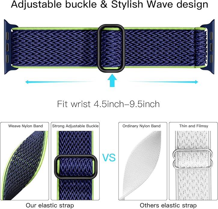 Lerobo Stretchy Nylon Solo Loop Band, Compatible - Image 3