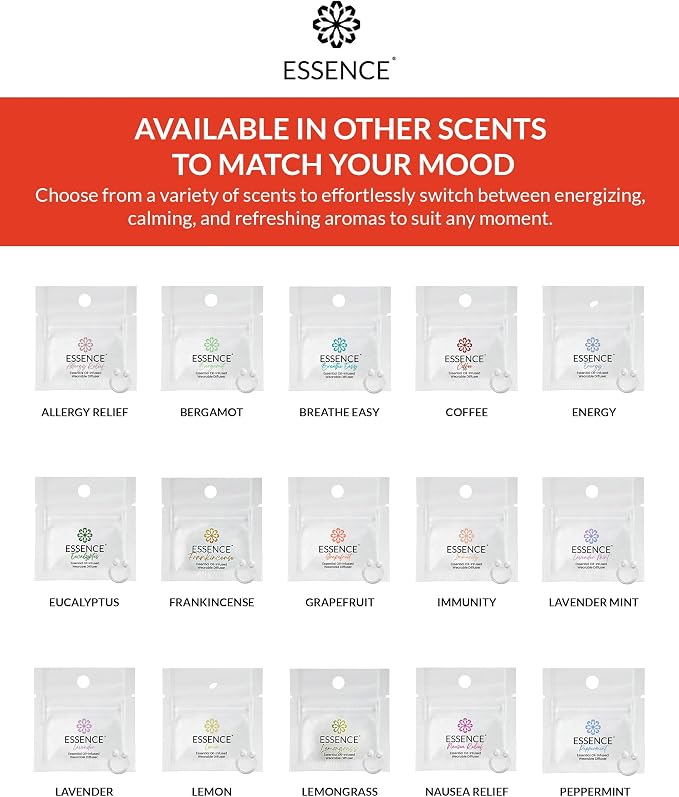 Essence Wearable Aromatherapy Nasal Diffuser – Grapefruit Essential Oil Nose - Image 7