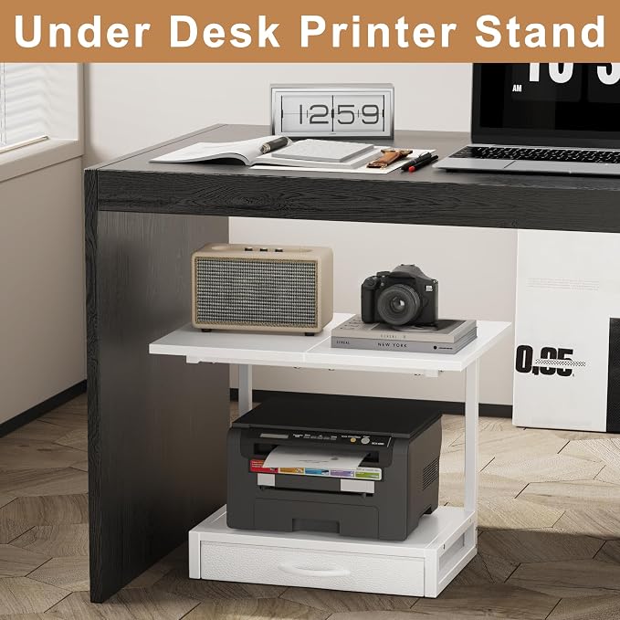 YAOHUOO 2-Tier Desktop Printer Stand - Image 6