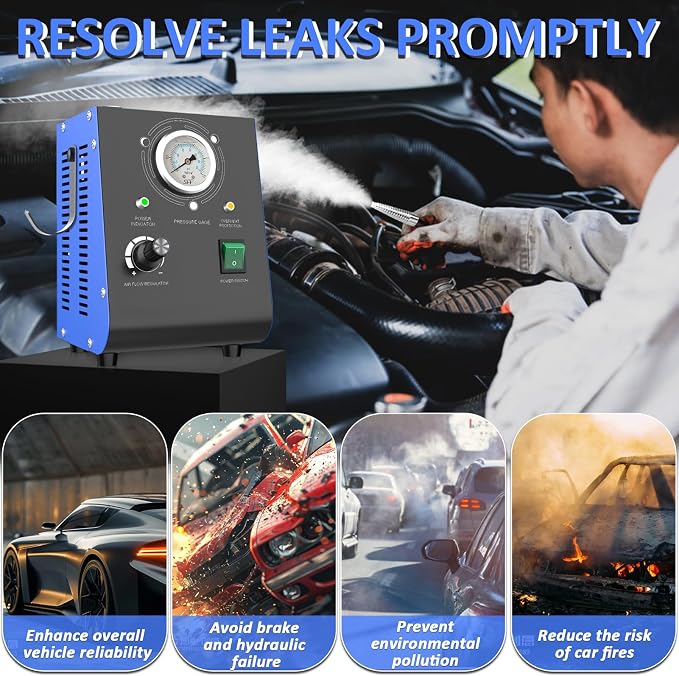 Automotive Smoke Machine Leak Detector Built in Air Pump, EVAP Automotive Smoke - Image 5