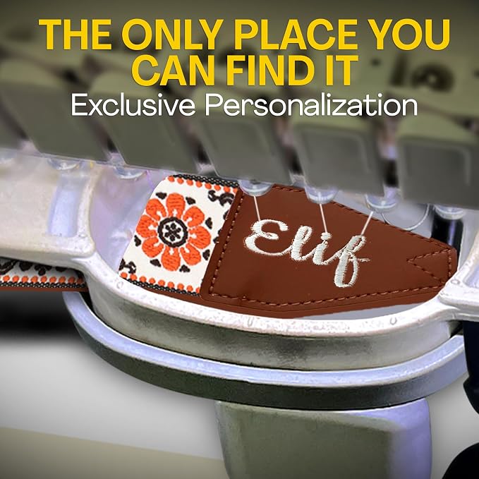 Art Tribute Personalized Camera Strap Orange Flowers - Image 4
