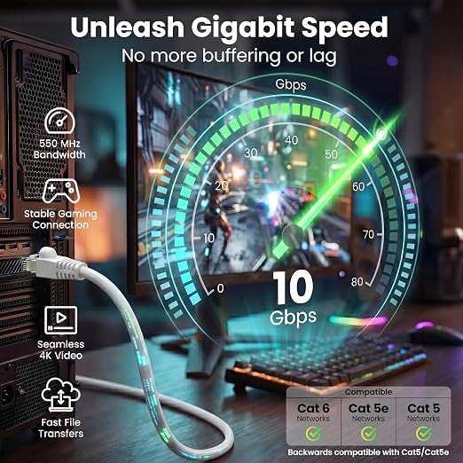 GEARit Cat6 Outdoor Ethernet Cable 23AWG Pure Copper, Waterproof, Direct Burial - Image 4