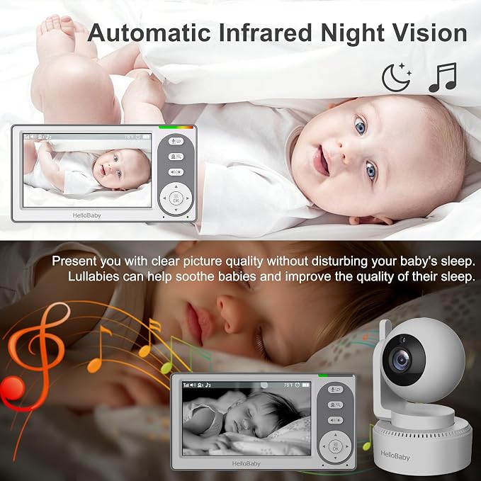 HelloBaby 4.3'' Video Baby Monitor - Image 5