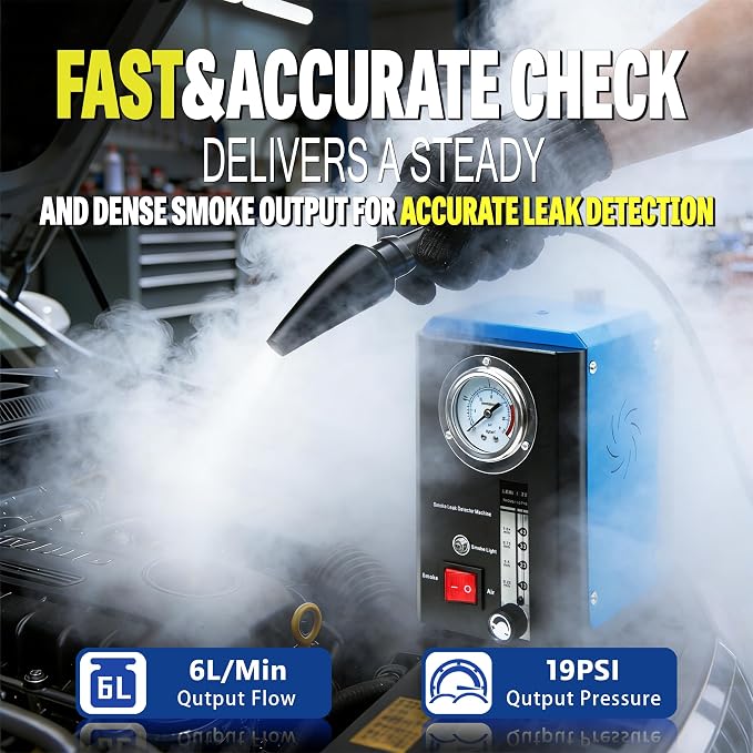 Automotive Smoke Machine, Professional Adjustable Leak Detector - Image 2