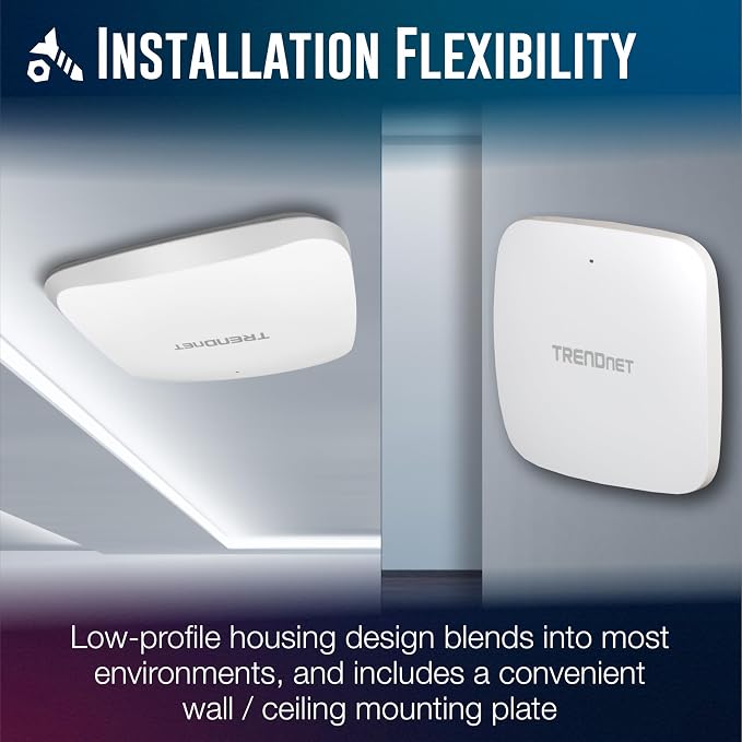 TRENDnet AX3000 Dual Band WiFi 6 PoE+ Access Point, TEW-923DAP, 1 x 2.5GBASE-T - Image 6