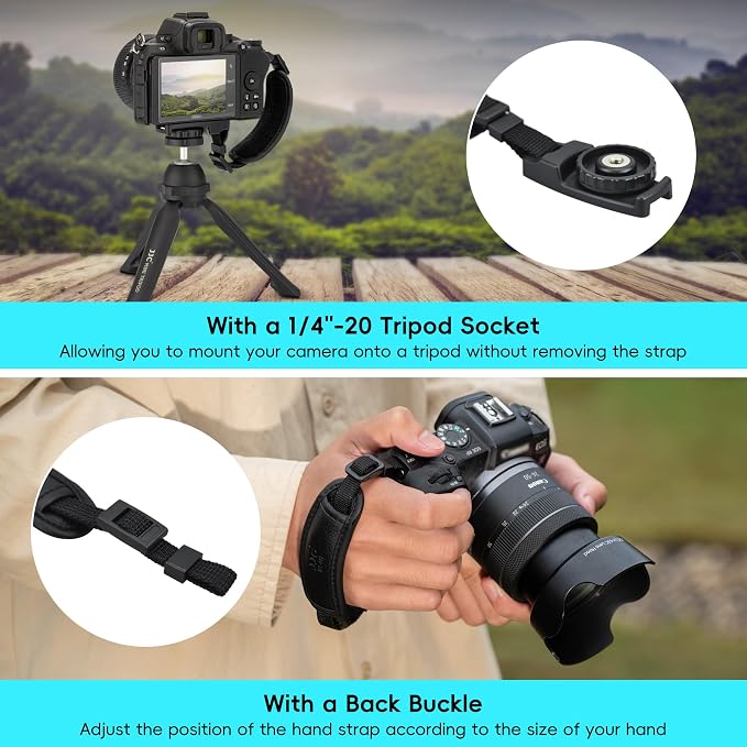 JJC Camera Hand Grip Strap for Canon EOS R8 R10 R7 R5 C R6 Mark III II V R RP - Image 3