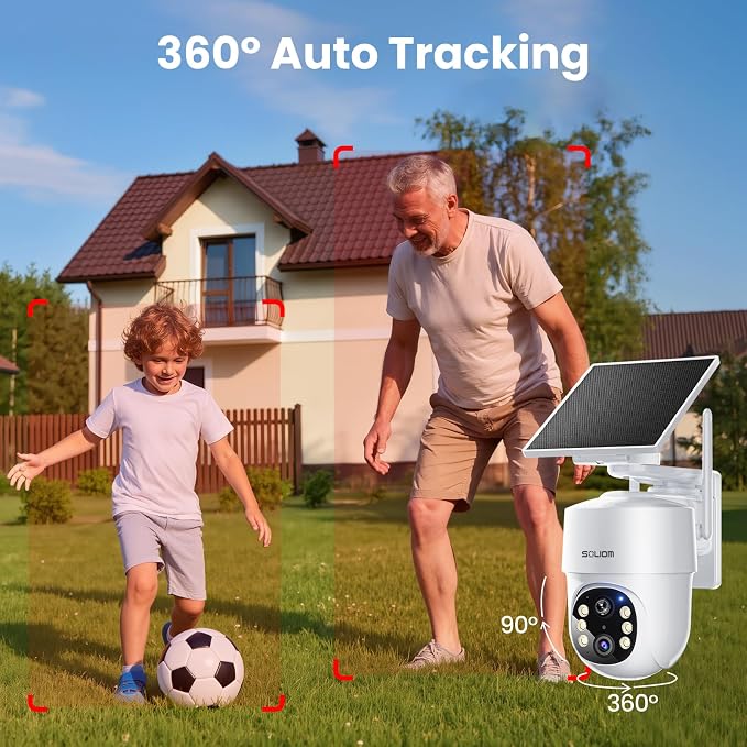 SOLIOM- 5MP Security Cameras Wireless Outdoor, No Subscription & Solar Powered - Image 7