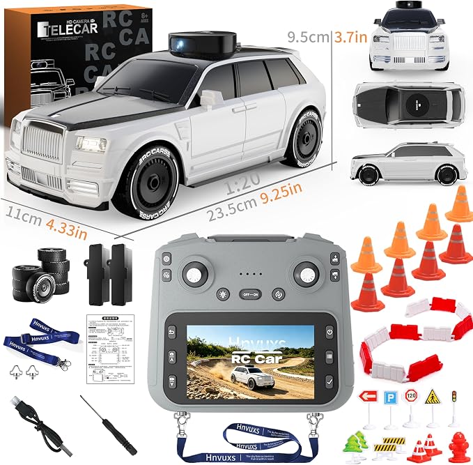 RC Car with Camera and 4.5" Screen, 1080P FPV Remote Control Car with Rotating - Image 9