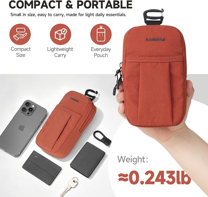 AMBITFUL Compact Sports Camera Bag, Shoulder Strap Storage Case, 3.94 x 1.57 x - Image 3