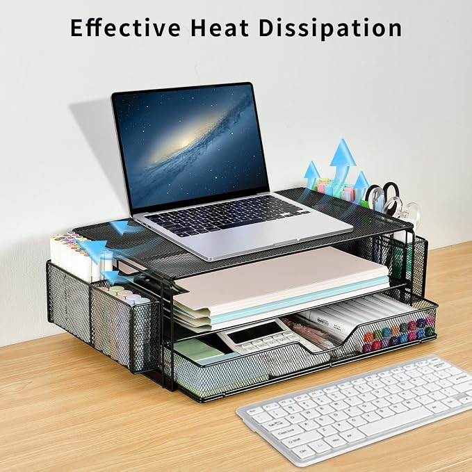 AUPSEN 2 Tier Computer Monitor Stands - Image 3