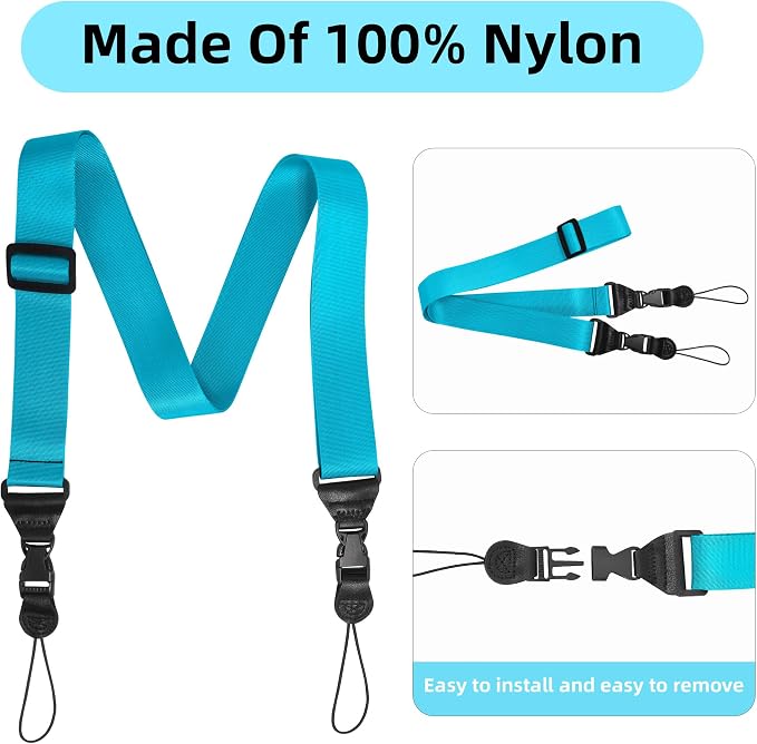 Adjustable Shoulder Strap:Comfortable iPad Strap Nylon Neck Lanyard - Image 5