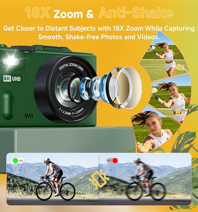 5K Digital Camera for Photography, 80MP Digital Camera - Image 4