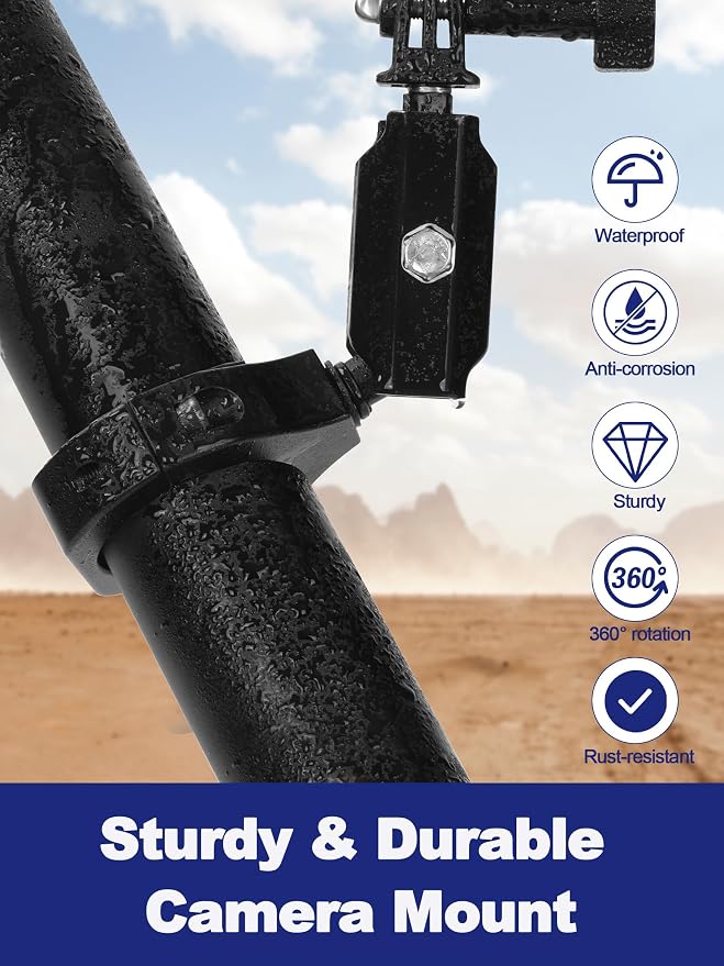UTV Camera Mount for 1.75"-2" Roll Cage Mount - Image 6