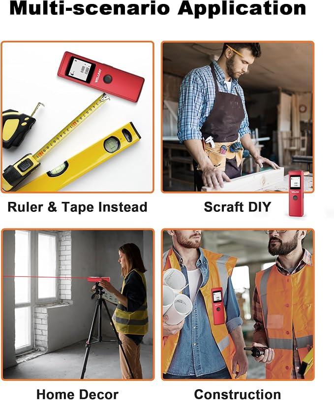 Laser Measuring Tool, 165FT/50M Laser Measure Tool - Image 6
