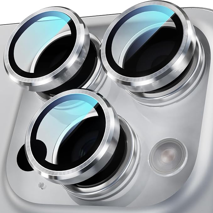 YWXTW Camera Lens Protector for iPhone 16 Pro/iPhone 16 Pro Max, Tempered Glass by YWXTW