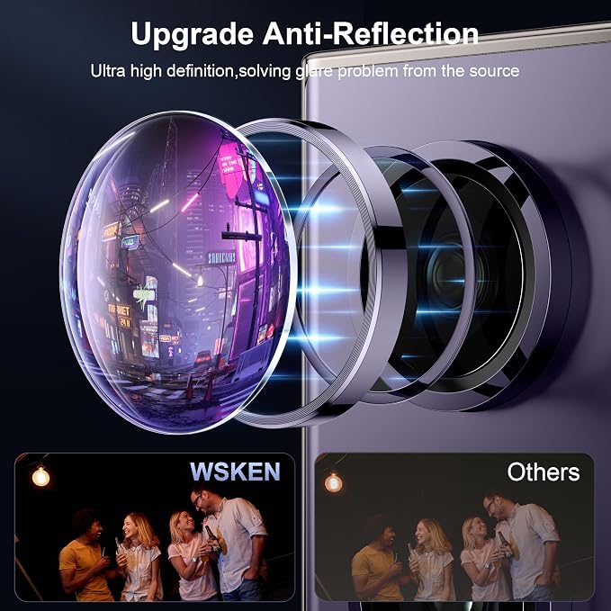 WSKEN for Samsung Galaxy S24 Ultra Camera Lens Protector, Ultra Thin Scratch - Image 2