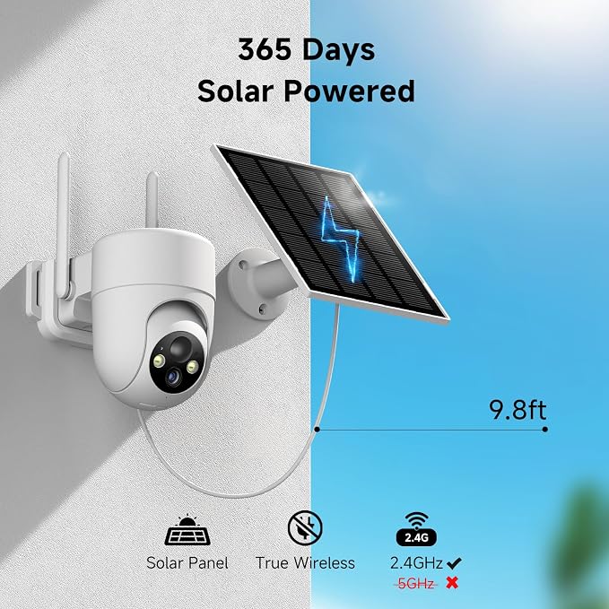 Oculview 2K Solar Security Cameras Wireless Outdoor, Cameras - Image 2
