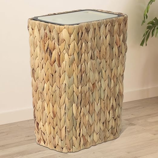 Trongee Boho Trash Can with Lid by Trongee