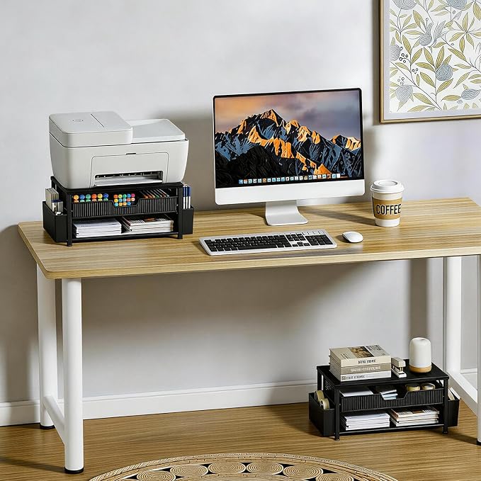 Printer Stand for Desk, Desk Organizer - Image 5