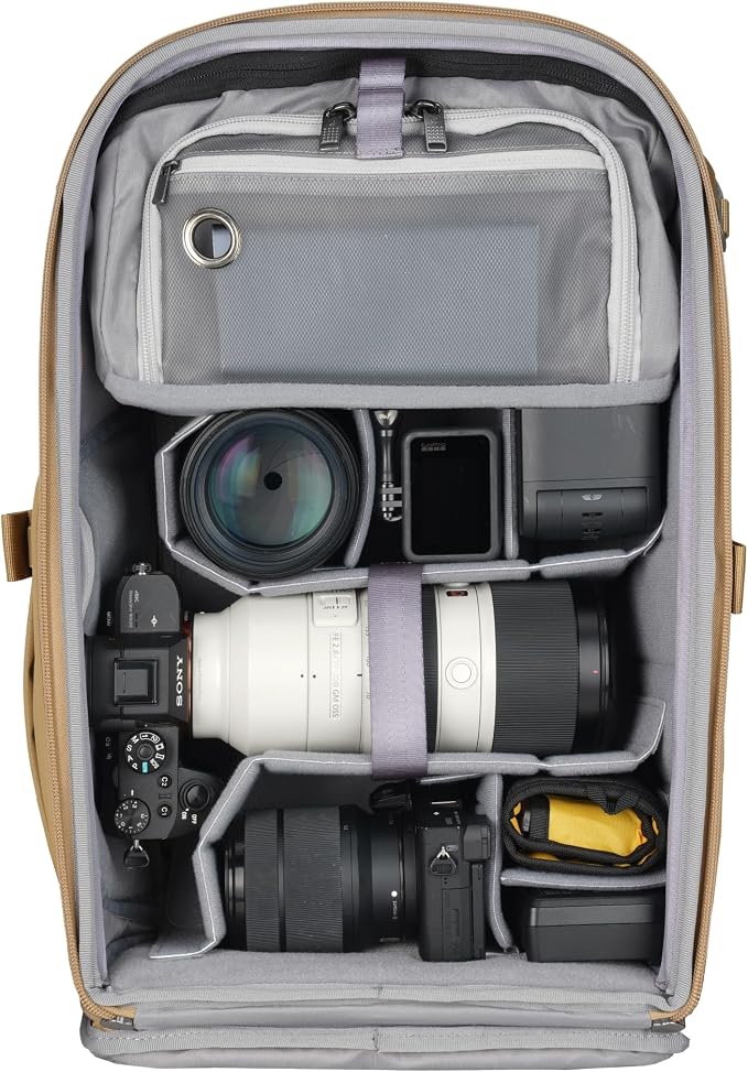VANGUARD VEO Metro B25L Camera & Everyday Backpack – Fits 70–200mm Attached - Image 2