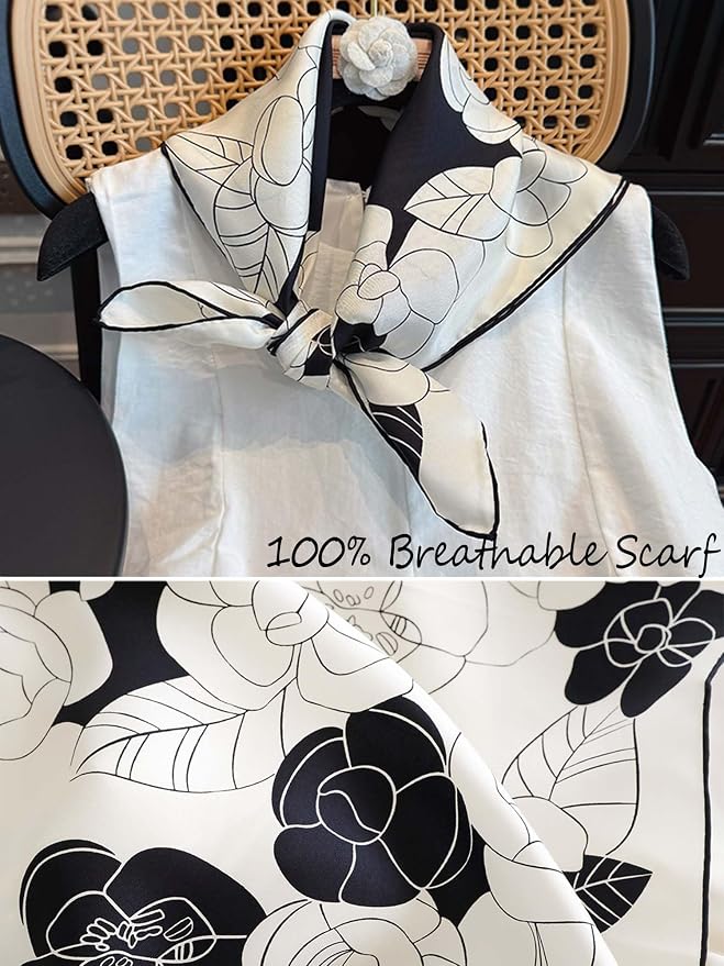 Silky Scarf for Women Lightweight Satin Bandanas Neck Hair Wrap For Sleeping - Image 4